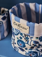 Cath Kidston Set of 2 Blue Floral Reversible Storage Bags - Image 3 of 4