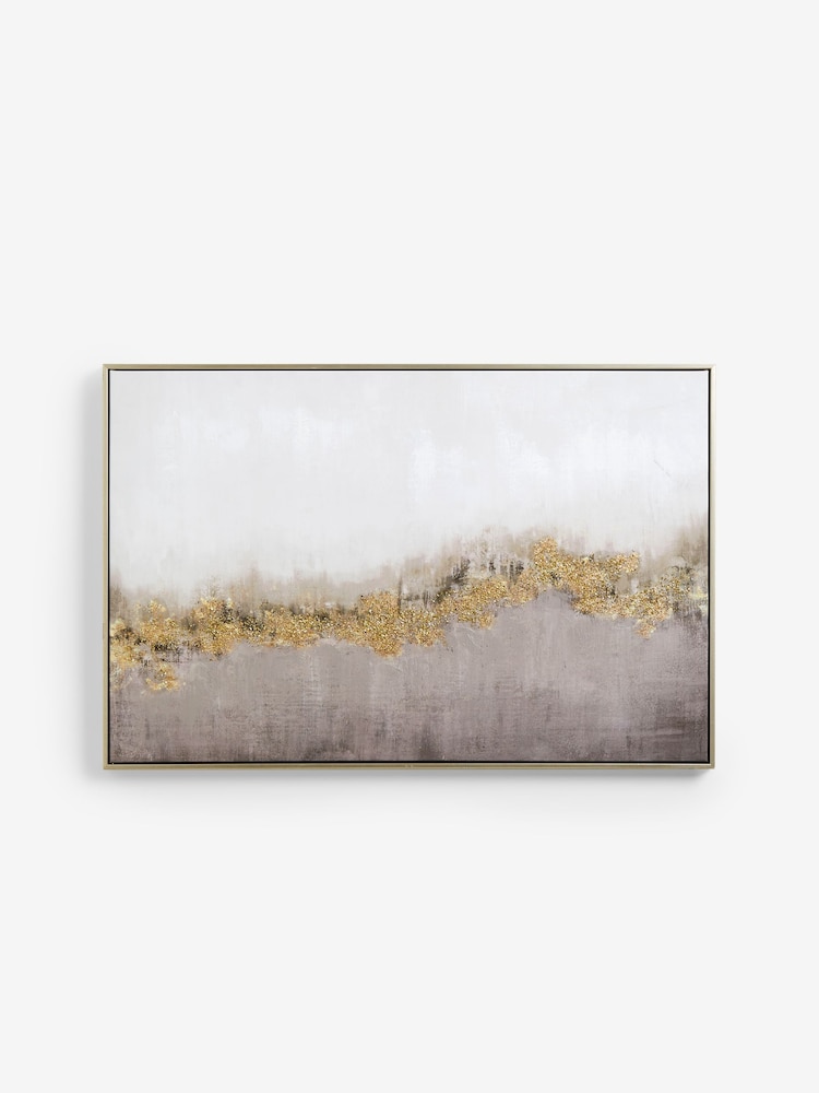 Lipsy Ombre Gold Foil Wall Art - Image 2 of 4