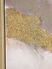Lipsy Set of 2 Gold Ombre Wall Art - Image 2 of 4
