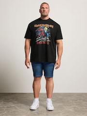 BadRhino Big & Tall Black Ironmaiden Run To Hills T-Shirt - Image 2 of 6