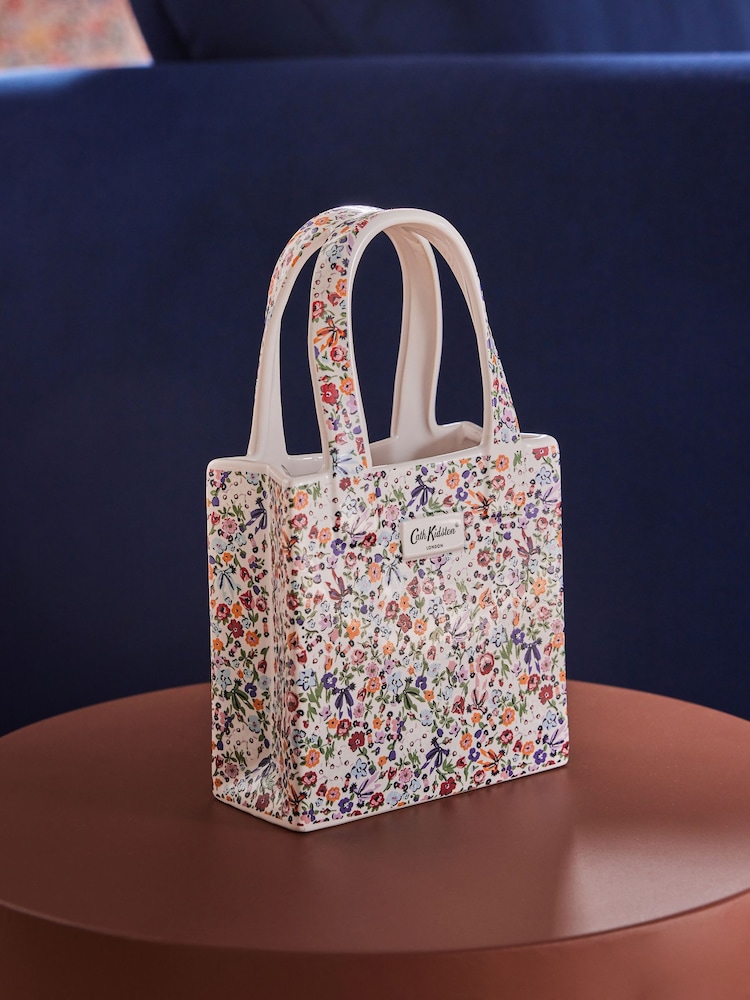 Cath Kidston Pink/Blue Floral Vase - Image 2 of 7