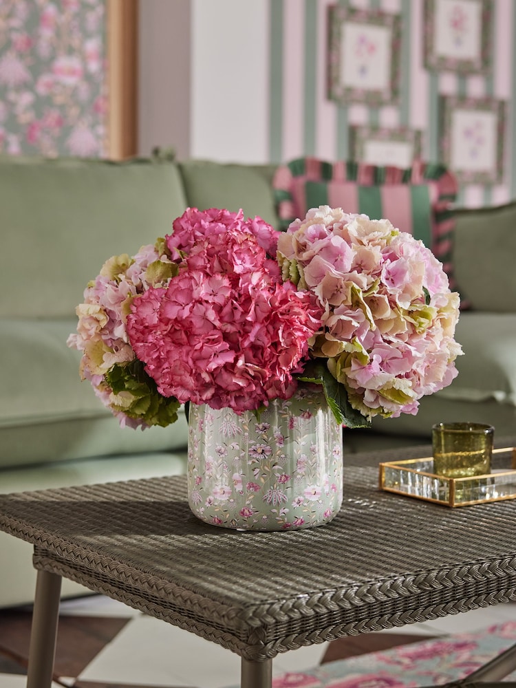 Cath Kidston Pink/Green Large Vase - Image 2 of 4 Cath Kidston Pink/Green Large Vase - Image 2 of 4