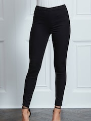 Sosandar Black Soft Touch Jeggings - Image 2 of 5