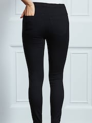 Sosandar Black Soft Touch Jeggings - Image 4 of 5
