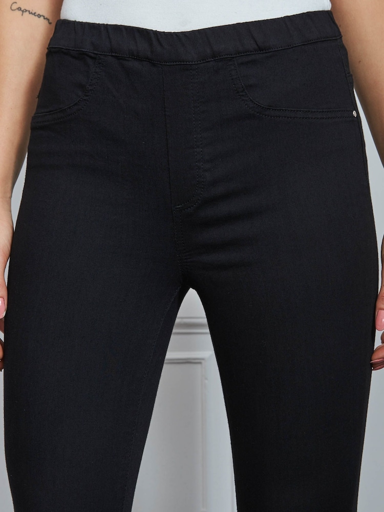 Sosandar Black Soft Touch Jeggings - Image 5 of 5