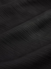 Black Corsage Neck Ruffle Front Detail Sleeveless Blouse - Image 7 of 7
