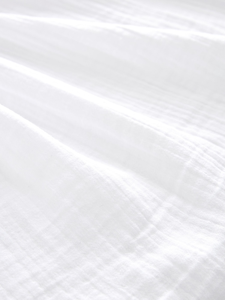 White Washed V-Neck 100% Cotton Blouse - Image 7 of 7