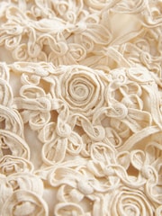 Ecru Cornelli Craft Sleeveless Cropped Waistcoat - Image 6 of 6