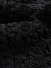 Black Cornelli Craft Sleeveless Cropped Waistcoat - Image 6 of 6