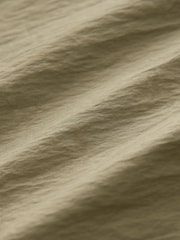 Khaki Green Utility Ruched Side Long Sleeve Shirt - Image 7 of 7