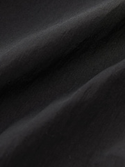 Black Utility Ruched Side Long Sleeve Shirt - Image 7 of 7