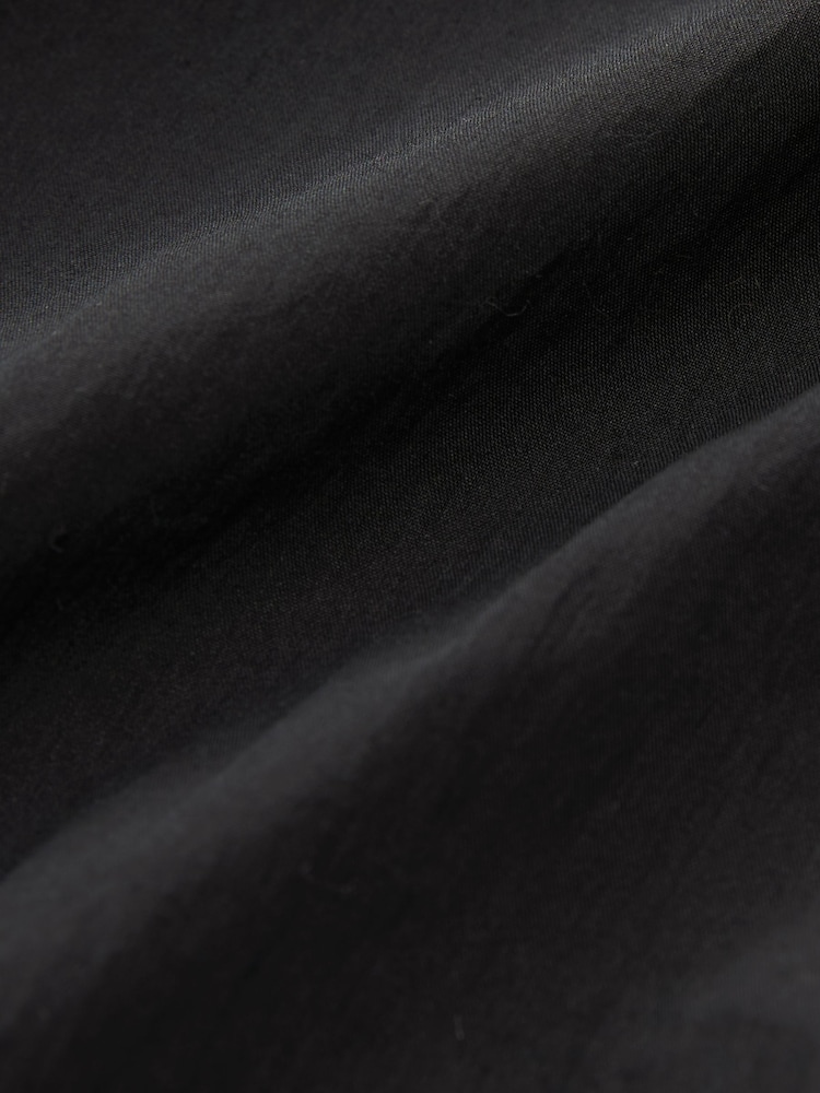 Black Utility Ruched Side Long Sleeve Shirt - Image 7 of 7