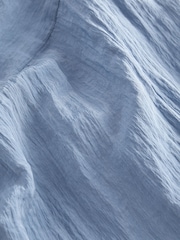 Blue Powder Finish Cropped Shirt - Image 7 of 7