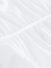 White Poplin Layered Tie Blouse - Image 6 of 6