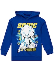 Character Blue 100% Cotton Sonic Hoodie - Image 1 of 5
