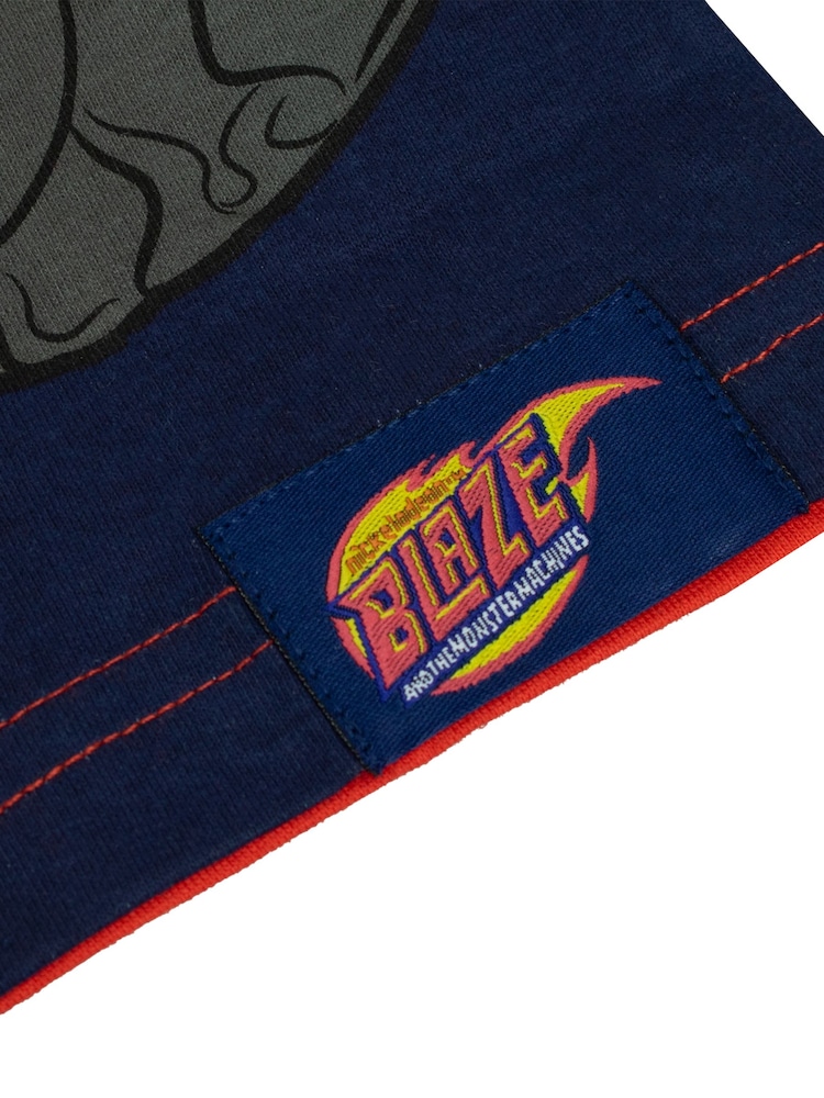 Character Blue 100% Cotton Blaze and The Monster Machines T-Shirt - Image 3 of 5