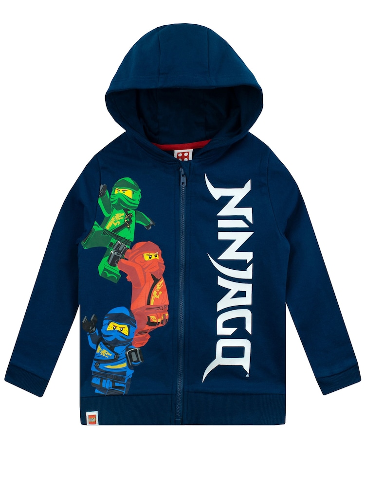 Character Blue 100% Cotton Lego Ninjago Hoodie - Image 2 of 5