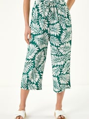 Roman Green Petite Cropped Trousers - Image 2 of 4