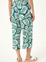 Roman Green Petite Cropped Trousers - Image 3 of 4