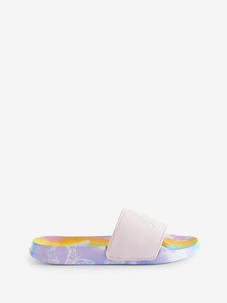 Hype. Girls Multi Strobe Butterfly Script Sliders - Image 1 of 7