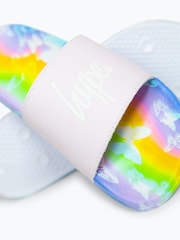 Hype. Girls Multi Strobe Butterfly Script Sliders - Image 6 of 7
