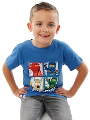 Character Blue 100% Cotton Lego Ninjago T-Shirt - Image 2 of 9
