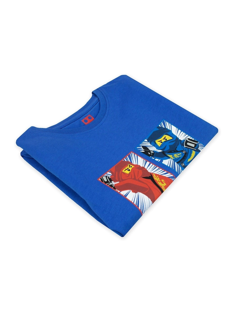 Character Blue 100% Cotton Lego Ninjago T-Shirt - Image 6 of 9