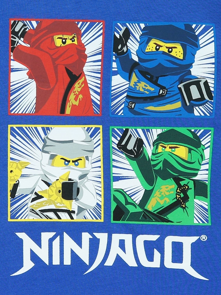 Character Blue 100% Cotton Lego Ninjago T-Shirt - Image 9 of 9