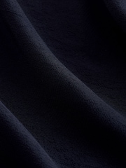 Navy Blue Sleeveless Knot Shoulder Column Maxi Dress - Image 5 of 5