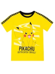 Character Yellow 100% Cotton Pokemon T-Shirt - Image 1 of 5