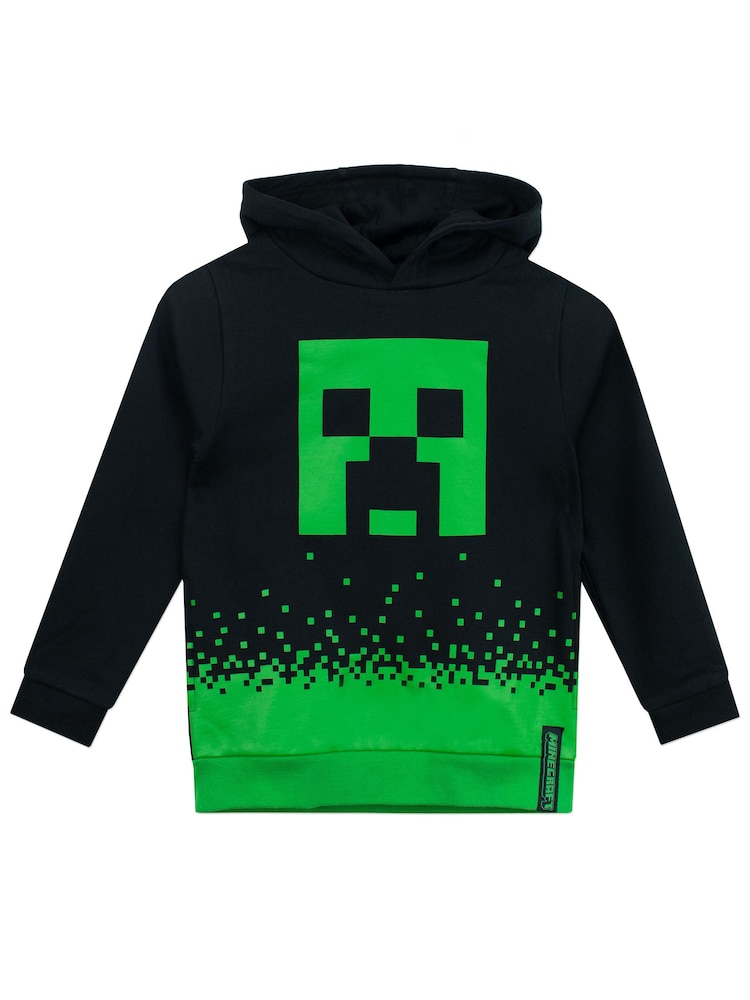 Character Black 100% Cotton Minecraft Hoodie - Image 1 of 5