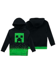 Character Black 100% Cotton Minecraft Hoodie - Image 2 of 5