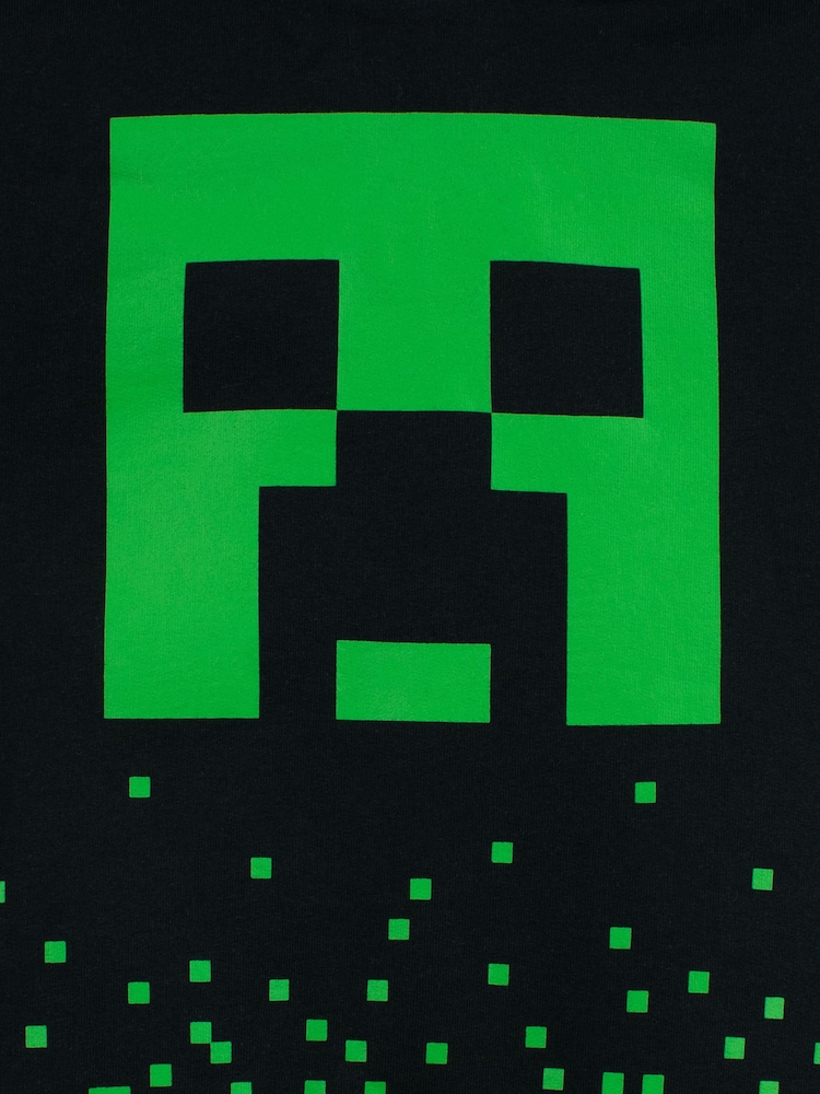 Character Black 100% Cotton Minecraft Hoodie - Image 5 of 5