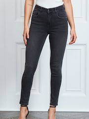 Sosandar Grey /Ecru Tall Perfect Skinny Jeans - Image 2 of 4