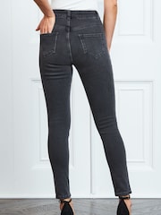 Sosandar Grey /Ecru Tall Perfect Skinny Jeans - Image 3 of 4