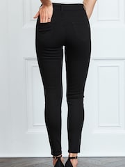 Sosandar Black Chrome Tall Perfect Skinny Jeans - Image 3 of 5
