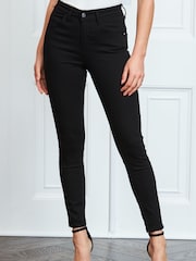 Sosandar Black Denim Tall Perfect Skinny Jeans - Image 2 of 5