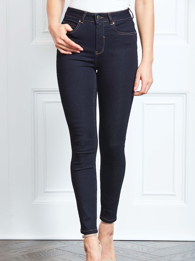 Sosandar Blue Marl Tall Perfect Skinny Jeans - Image 6 of 9