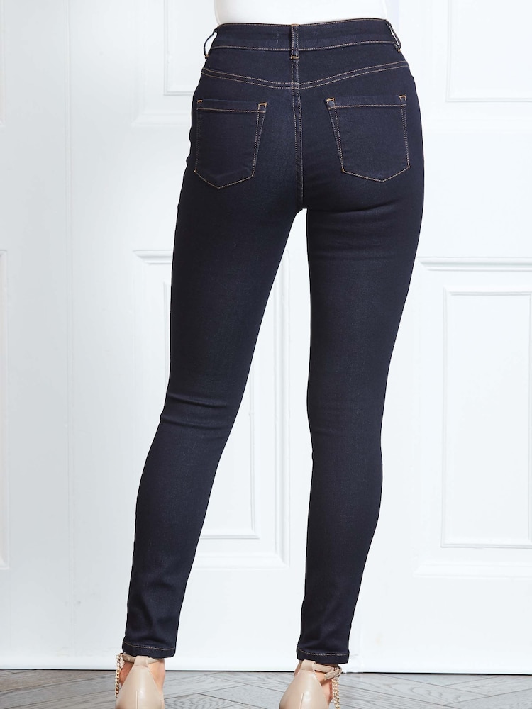 Sosandar Blue Marl Tall Perfect Skinny Jeans - Image 7 of 9