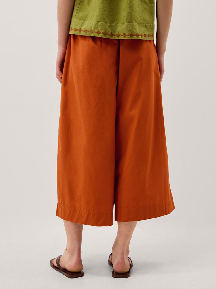Monsoon Orange Sofia Poplin Trousers - Image 2 of 5