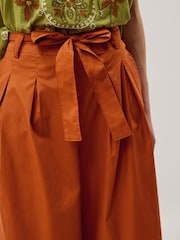 Monsoon Orange Sofia Poplin Trousers - Image 3 of 5