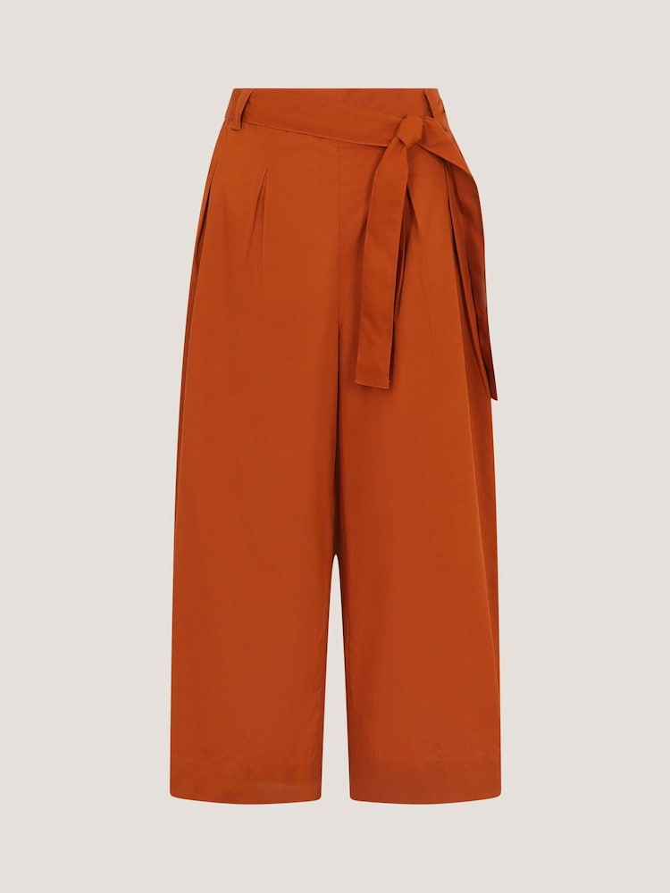 Monsoon Orange Sofia Poplin Trousers - Image 5 of 5
