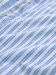 Blue Asymetric Hem Stripe Shirt - Image 6 of 6
