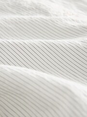 White Asymetric Hem Stripe Shirt - Image 5 of 5