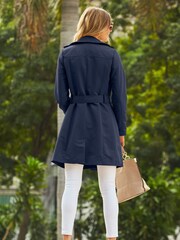 Blau Denim - Sosandar Trenchcoat - Bild 5 von 5