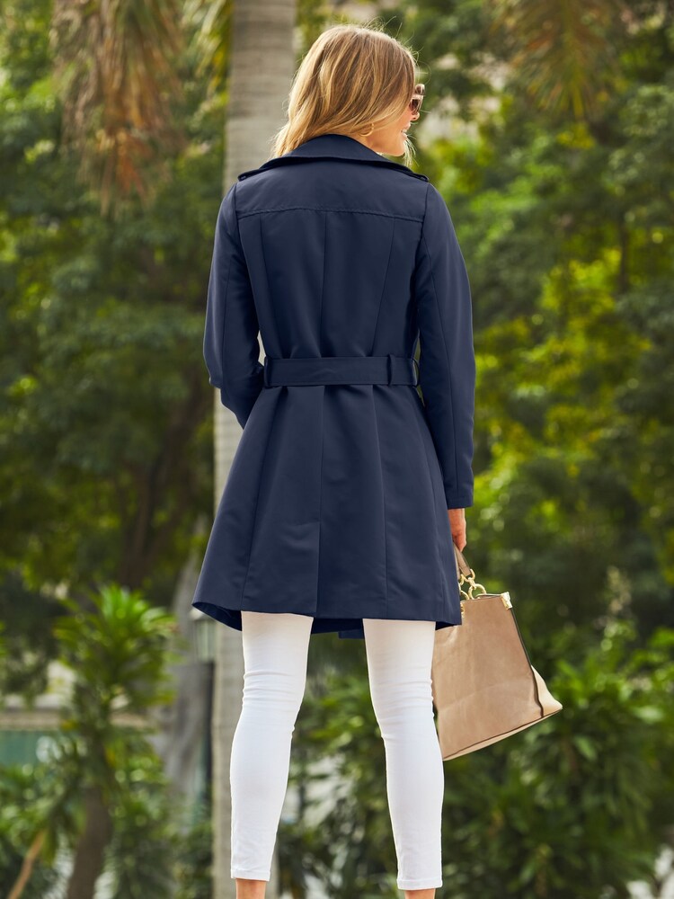 Blau Denim - Sosandar Trenchcoat - Bild 5 von 5