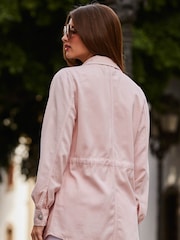 Sosandar Pink Tencel Utility Jacket - Image 2 of 5