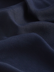 Navy Blue Cowl Neck Cap Sleeve Top - Image 6 of 6