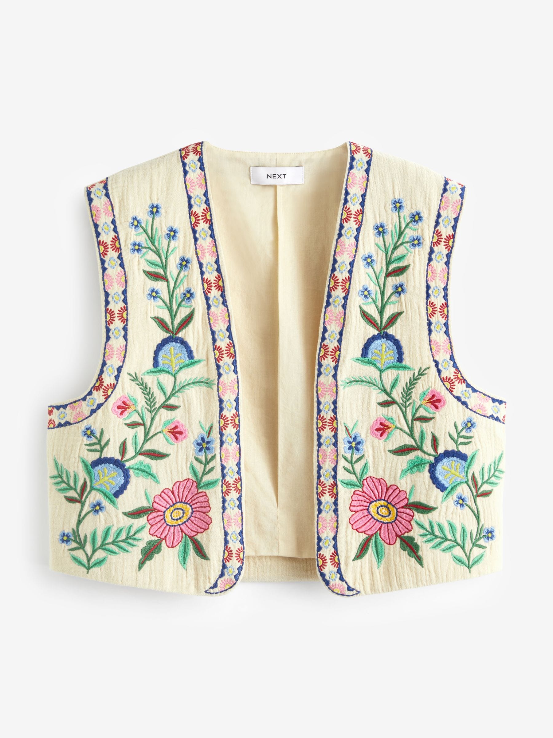 トップス Cording Embroidery Vest - ecru Cording Embroidery Vest・Ecru – Une Fille Aux Cheveux Noirs