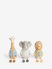 Natural Dangly Safari Animal Ornaments Set of 3 - Image 3 of 5